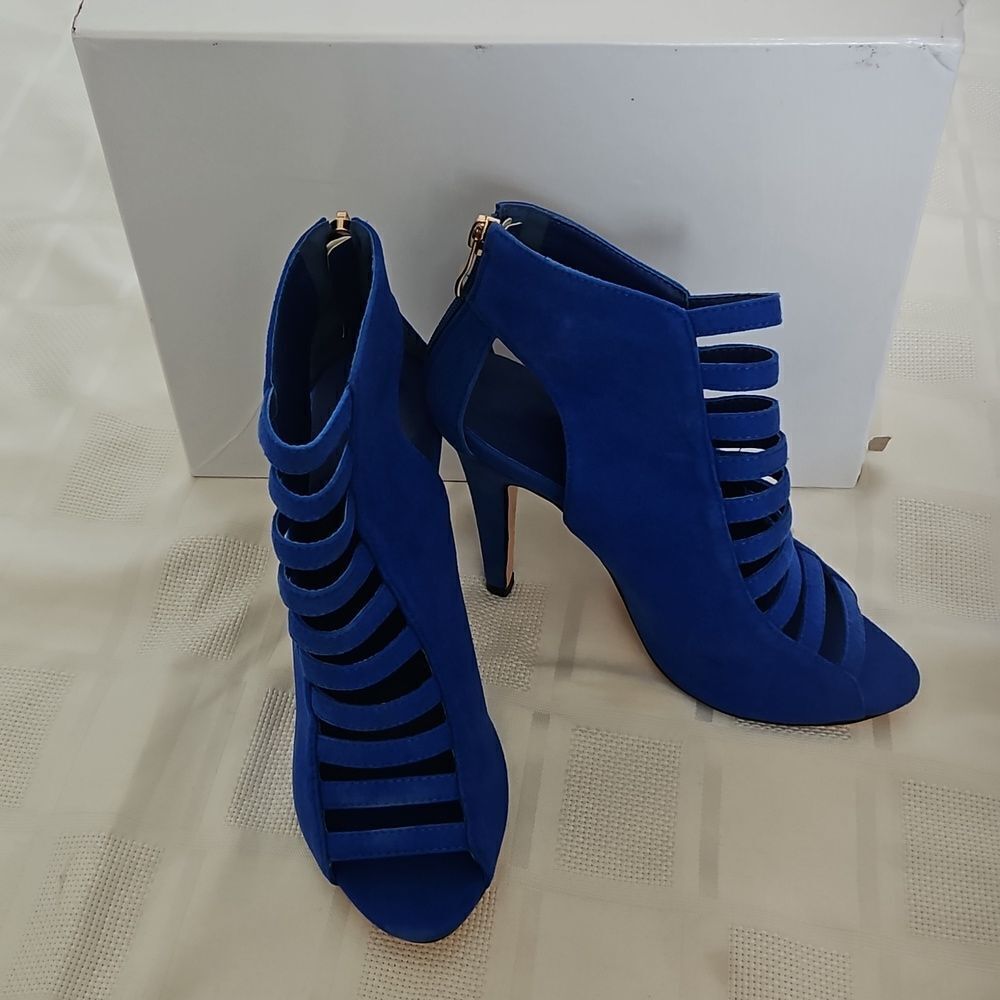 Eric Michael Blue Strappy Heels